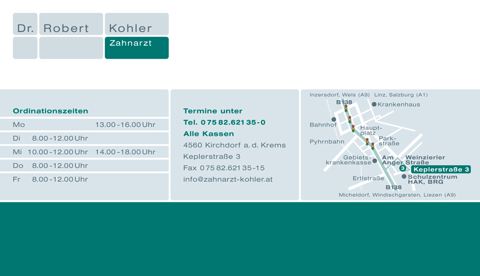 Zahnarzt Dr. Kohler Robert | Kirchdorf